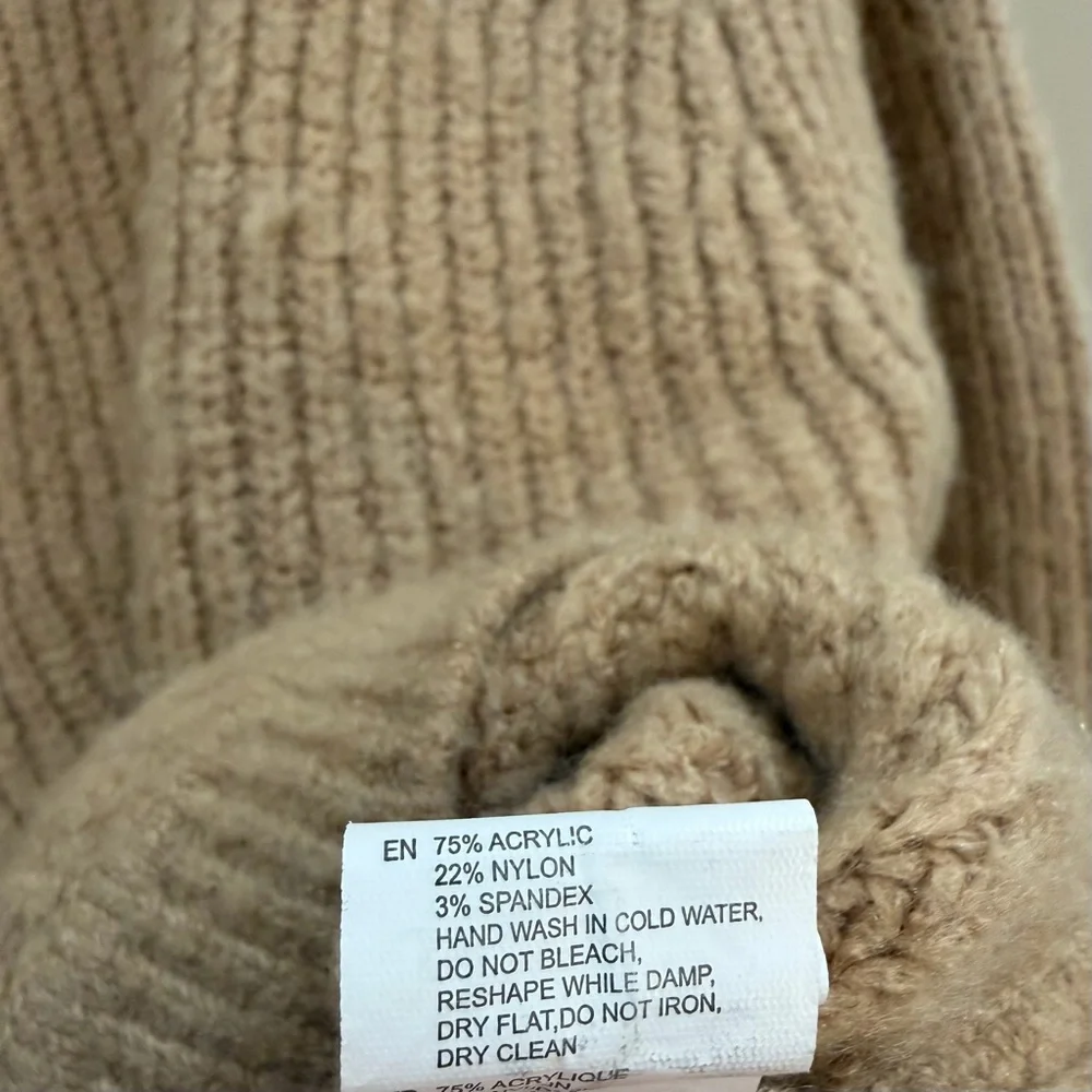 RD Style Beige Ribbed Knit Sweater - Picture 5 of 5